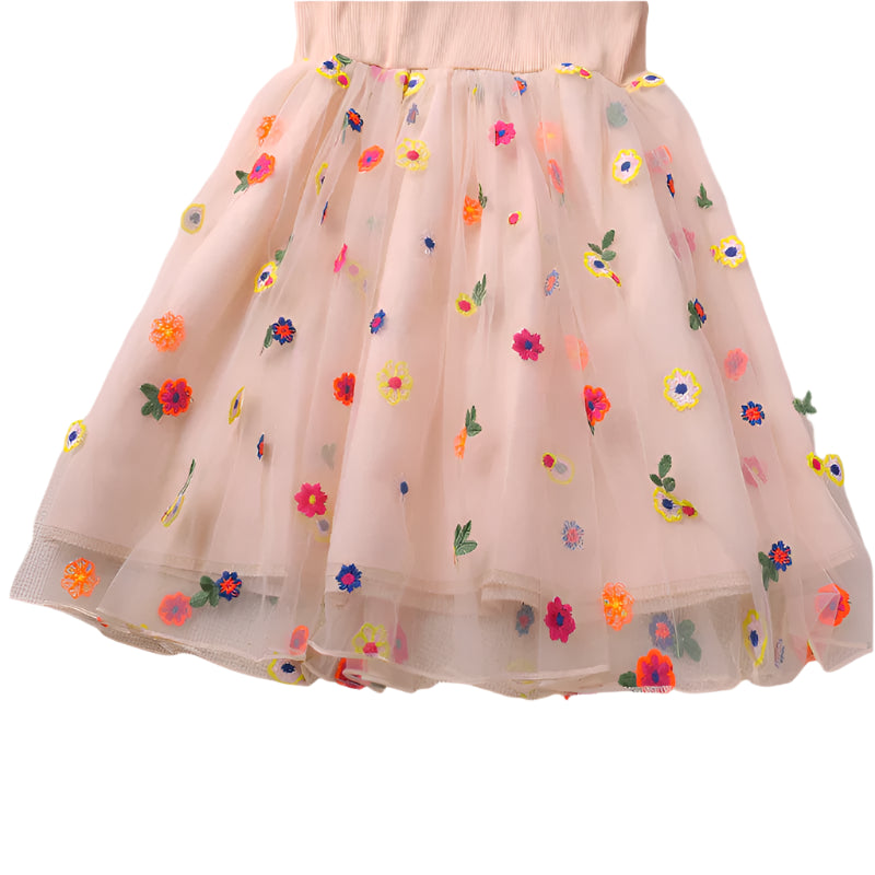 Baby summer dress with bright floral pattern for girls in Australia