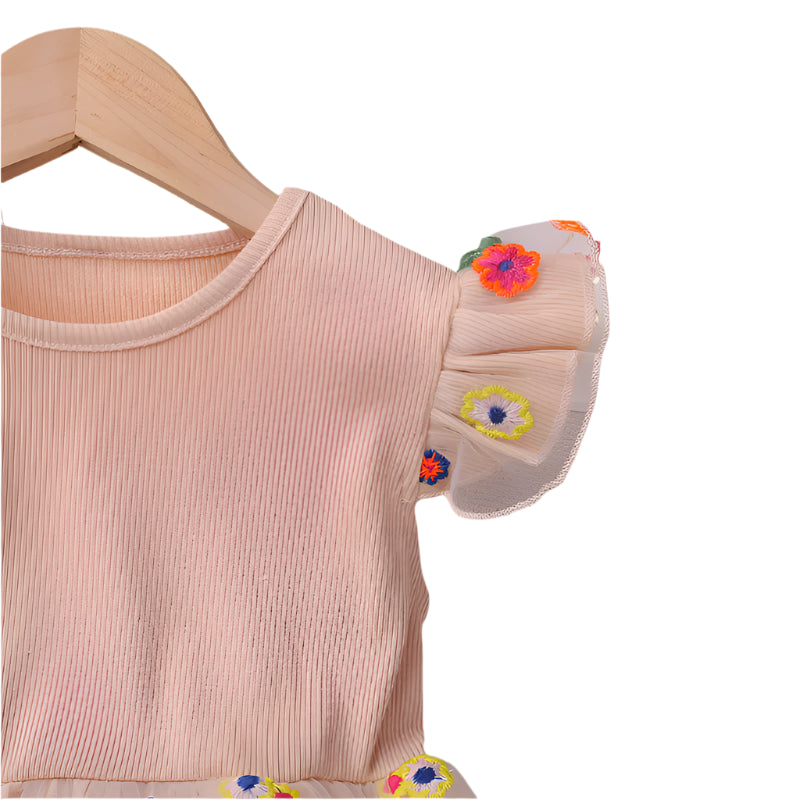 Baby summer dress with bright floral pattern for girls in Australia