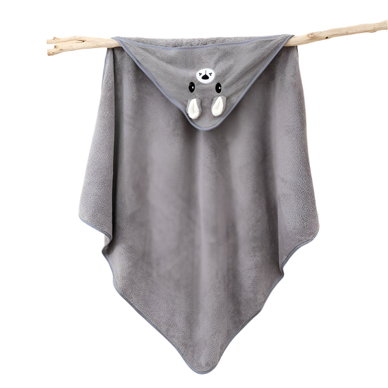 Hooded baby bath towel – soft absorbent towel with hood for infants