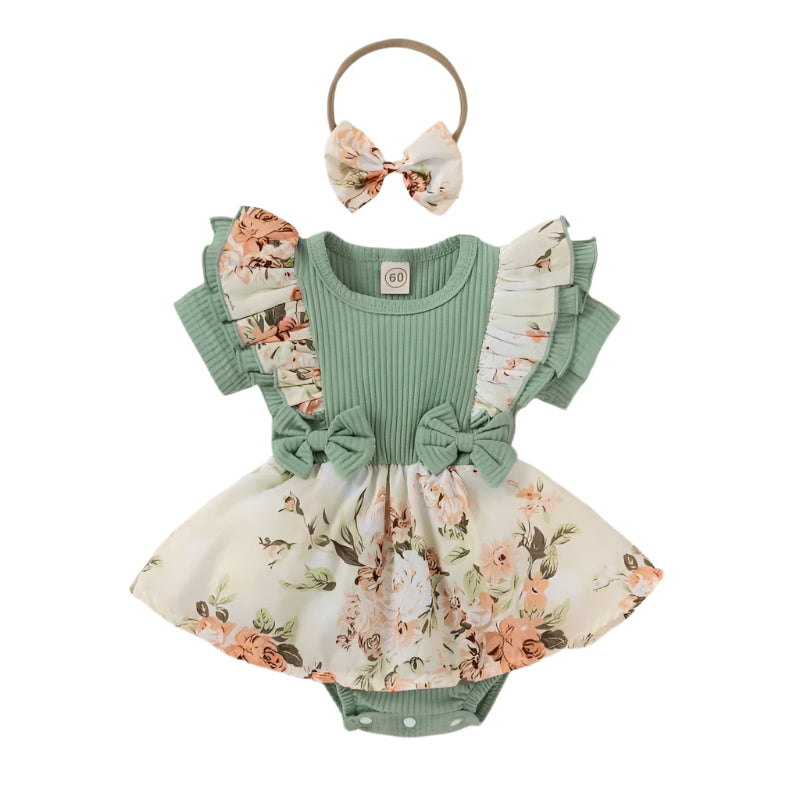 Adorable toddler girl’s outfit on sale – dress with matching bow headband in Australia