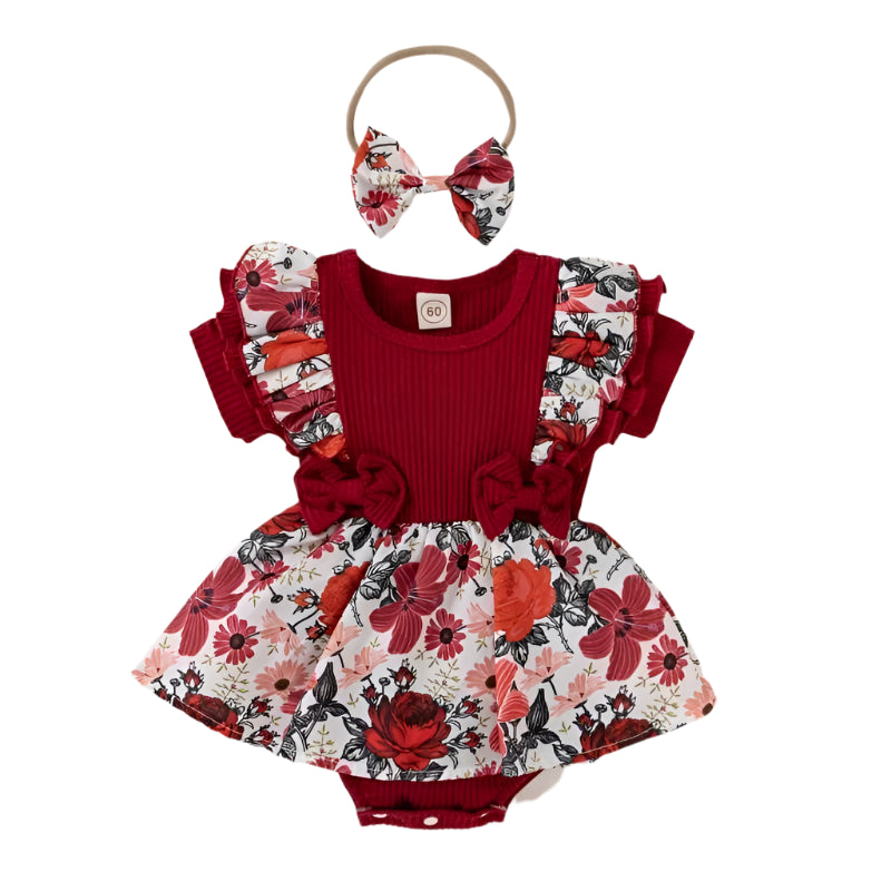 Adorable toddler girl’s outfit on sale – dress with matching bow headband in Australia