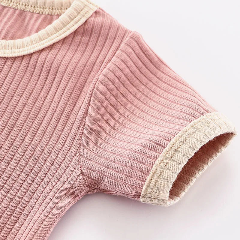 Baby bodysuits with ribbed texture – soft stretchy onesies for infants