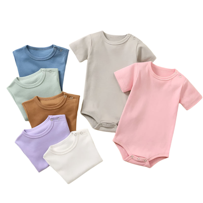 Baby bodysuits with shoulder snaps – soft easy-wear onesies for infants