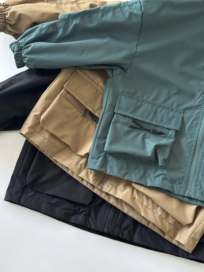 Lightweight boys windbreaker jacket – hooded waterproof kids outdoor jacket