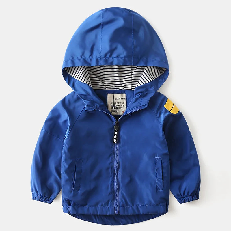 Boys hooded winter jacket – warm insulated waterproof kids coat
