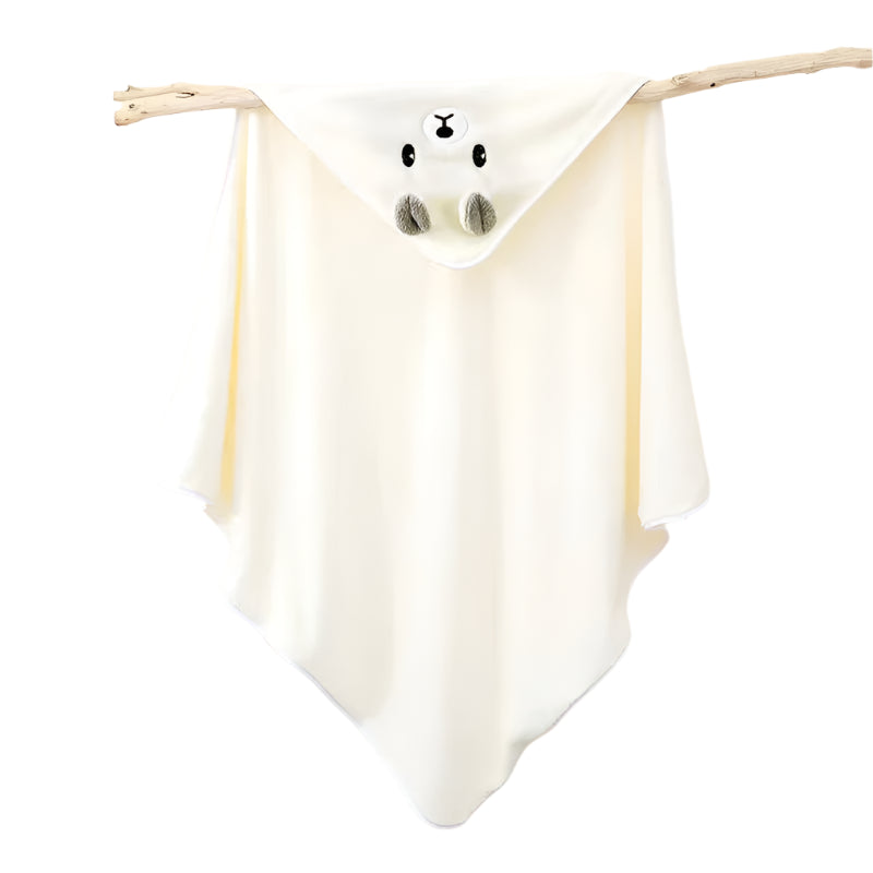 Hooded baby bath towel – soft absorbent towel with hood for infants