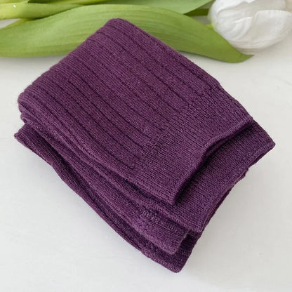 Girls Ribbed Leggings in purple