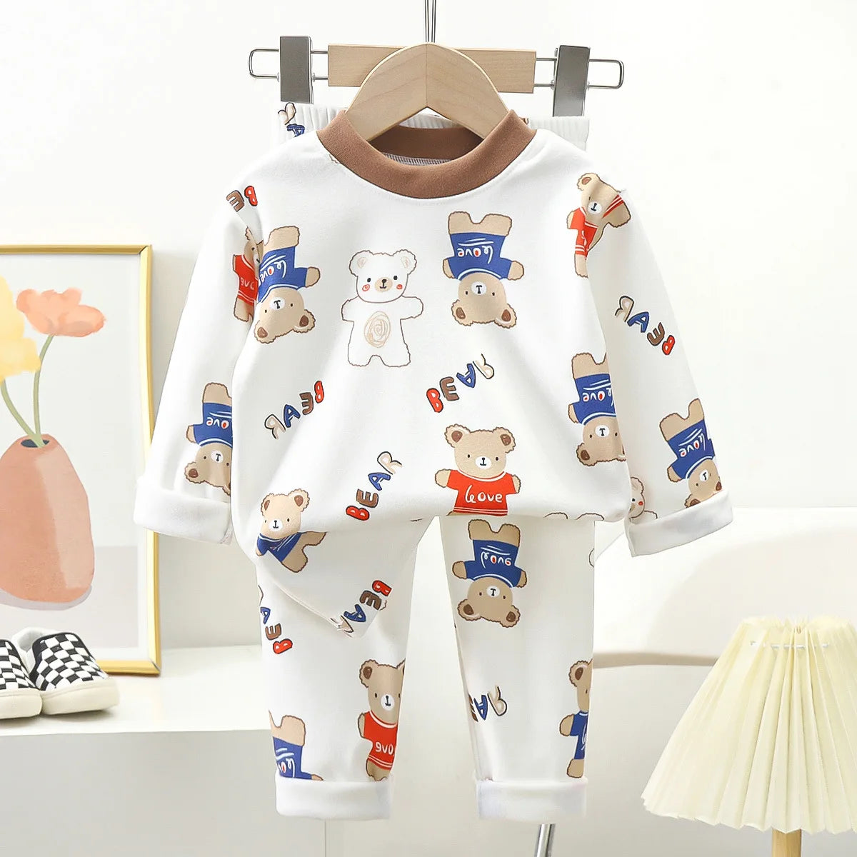 Boys Long Sleeve Sleepwear - Cute Bear