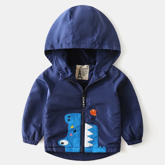 Warm boys hooded winter jacket – insulated waterproof kids outerwear